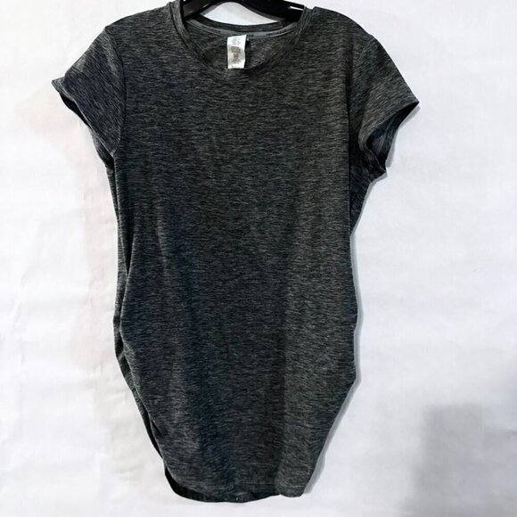 New Balance Gray Tee Running Shirt Rash Guard Size Large EUC - Picture 1 of 6